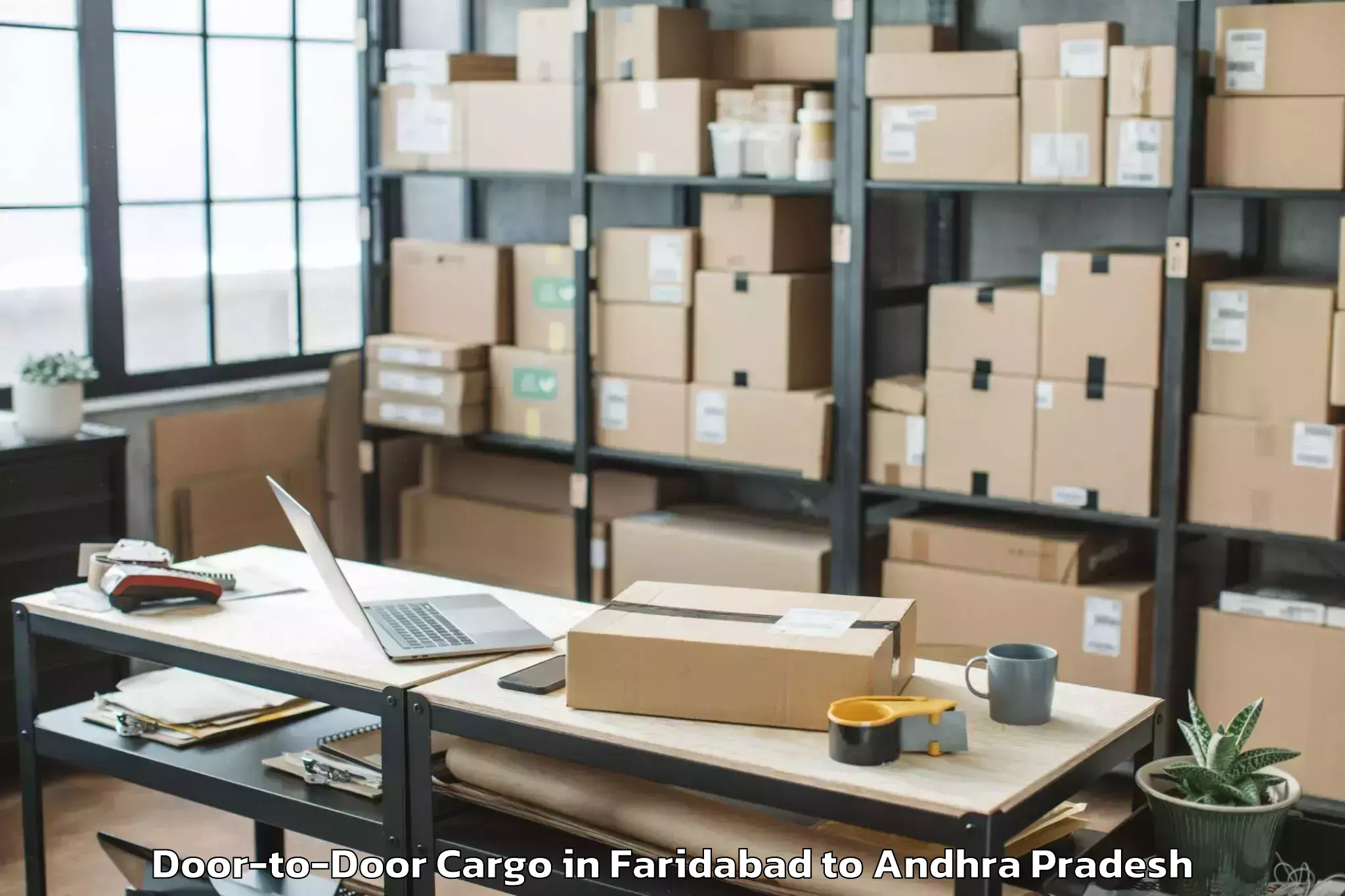 Top Faridabad to Punganuru Door To Door Cargo Available